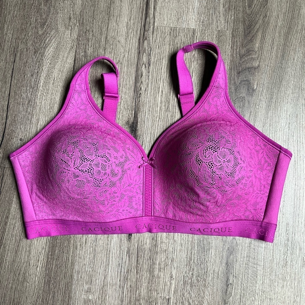 Cacique Purple Lace Bra